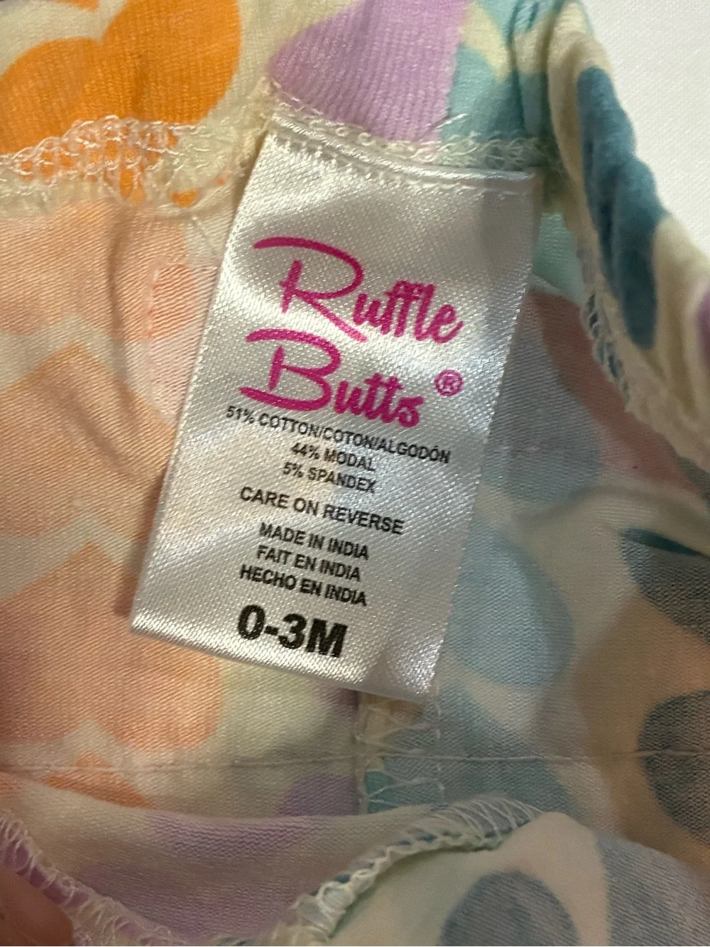 RuffleButts Joy Smiles Love Heart Pajama Set 0-3M NWT